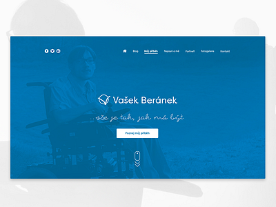 Website for handicapped man Vasek Beranek