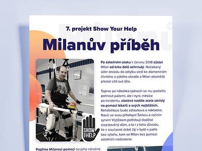 Help for Milan in the difficult situation flyer foundation help showyourhelp