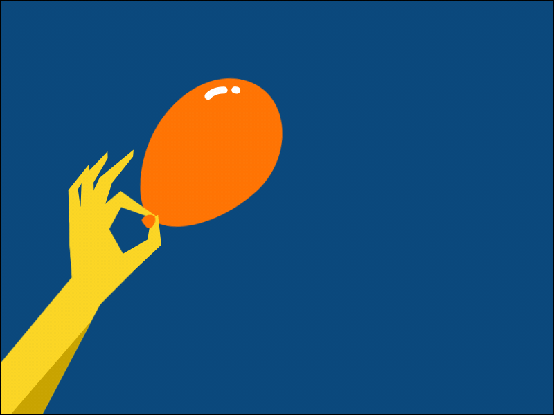 Deflating air animatedgif animation balloon deflating dribbble fly fun game hand