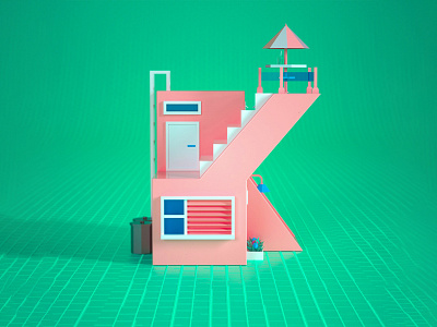 3d Lowpoly House