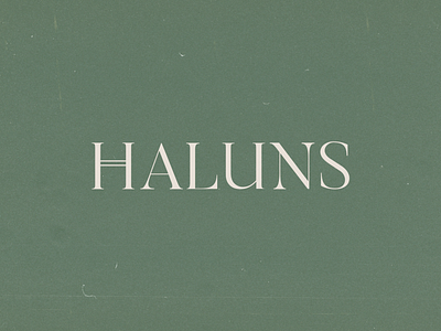 Haluns Logotype Design branding clean logo design fashion fashion boutique fashion brand inspiration logo design logo minimal minimalist logo typography identity idea trend