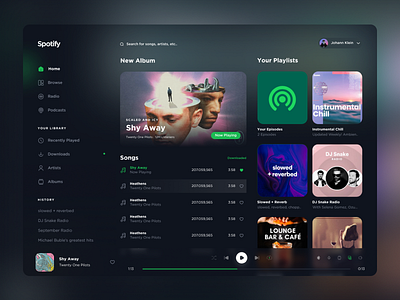 Spotify App Design Concept