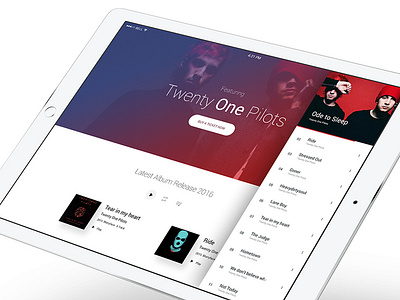 One Music PH Design Concept user experience ux user interface web application design web design