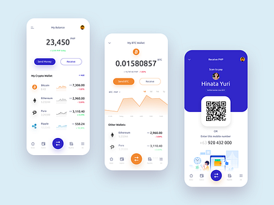 Finance App Concept Design app design concept design crypto wallet design flat mobile app design mobile app design mobile app experience ui user experience design user experience ux user interface user interface design ux