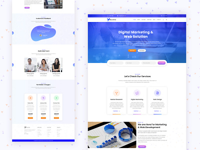 Digital Agency Landing page agency branding corporate digital digitalmarketing dribbble graphic idenity productdesign ui uidesign uidesigner uiux userinterface uxdesigner webdesign website