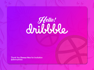 First Dribbble Shot first shot