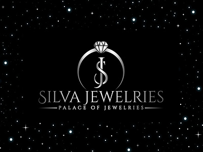 JS letter Jewelries Logo branding corporate design dymond identity jewelries js logo palace ring silva