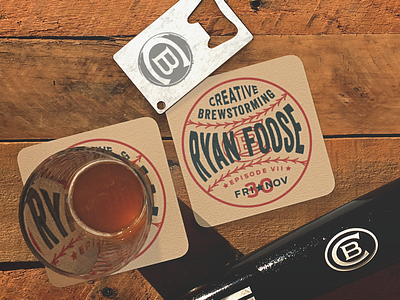 Creative Brewstorming Episode 7 - Ryan Foose baseball beer brew brewery coaster creative design livestream swag team