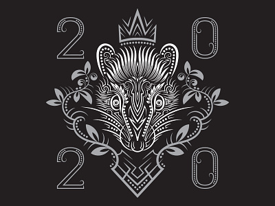Rat 2020 2020 abstract branding chinese design emblem horoscope illustration label logo rat sign symbol vector