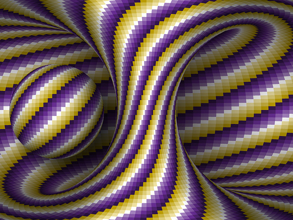 Optical illusion hyperboloid and sphere by Yurii Perepadia on Dribbble