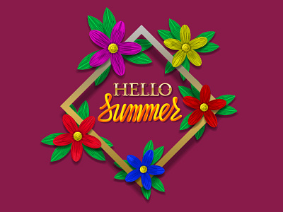 Hello summer poster