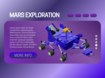 Mars Exploration design design engineering exploration mars research robot rover scientific space technics technology vector