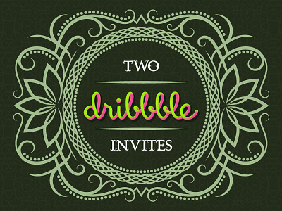 2 dribbble invitations