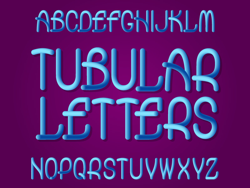 Plastic alphabet blended plastic lettering typeface gradient typeset design type vector letters font alphabet