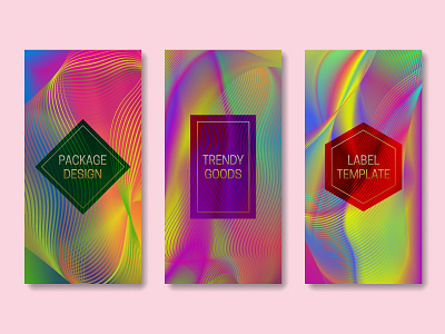 Vibrant packaging abstract background colorful design ethereal frame headline label luxury packaging saturated vibrant