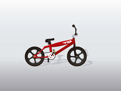 Bicicleta bici bicycle bike bmx. fire fuego pimp red sport tuning wheels