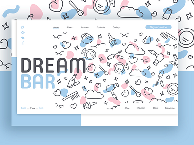 Website for beauty Service DREAM BAR