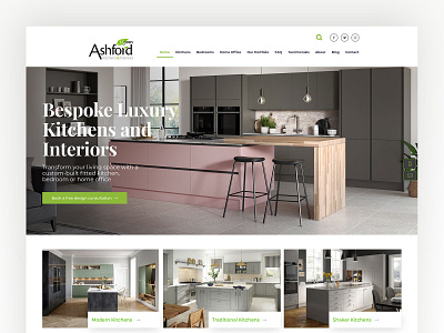 Interior Design Company Website Redesign exposureninja interior design redesign ux web webdesign