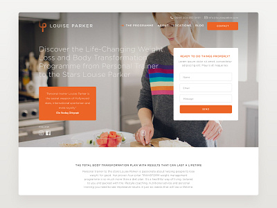 louise parker website redesign