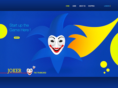 Joker_website adobe photoshop design illustraion ui website