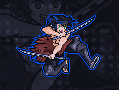 Inosuke Mascot Logo animeart cartoon design esport esports gaming illustration inosuke logo logofolio mascot stream twitch vector