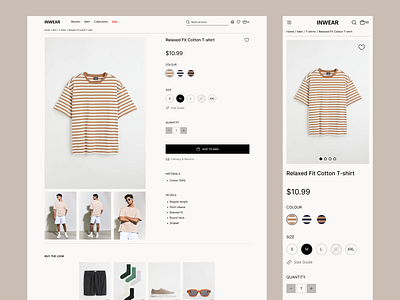 Ecommerce website product page apparel clothes clothing store e commerce ecommerce figma figmadesign minimal product product page shopping ui user experience user interface design ux webdesign