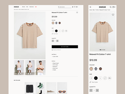 Ecommerce website product page