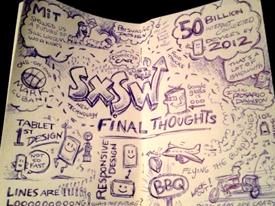 SXSW final thoughts sketch sxsw