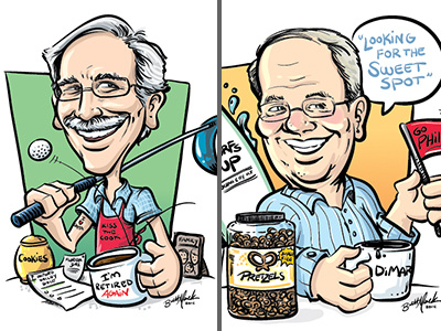 retirement caricatures