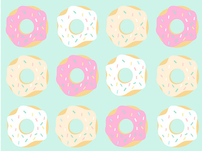 Donut Pattern donuts illustration vector