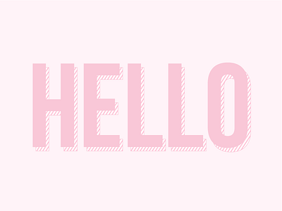 Hello Stripe Type font lettering stripe type typography