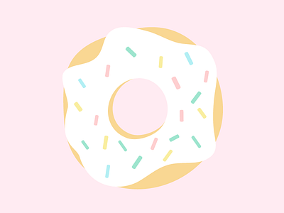 Pastel Donut donut illustration pastel vector