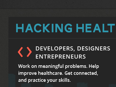 Hacking Health website