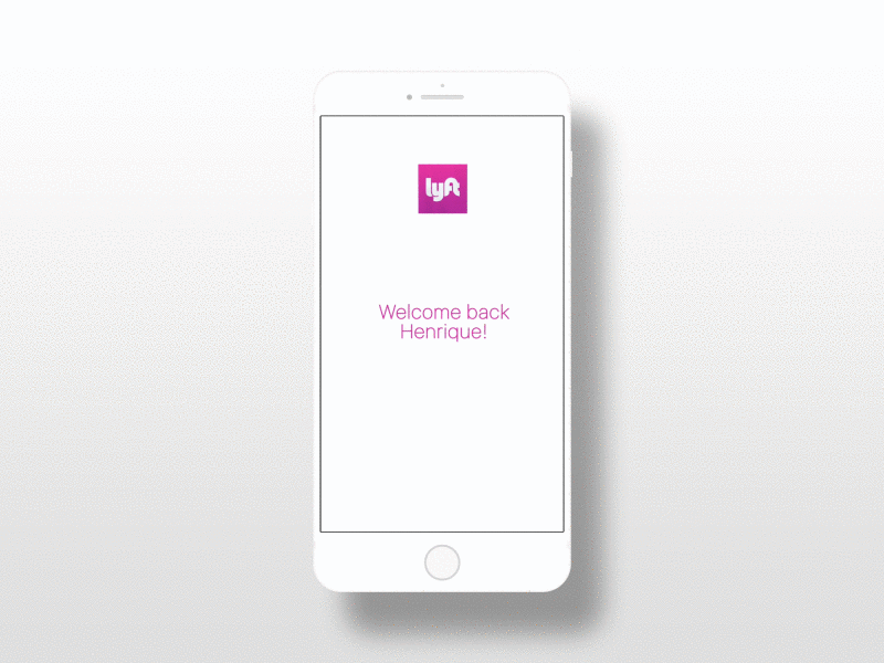 Lyft Intro App app lyft mobile motiondesign ui ux visualdesign