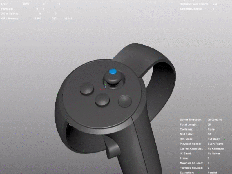 VR contextual menu prototype app mobile motion motiondesign oculus ui ux visualdesign vr