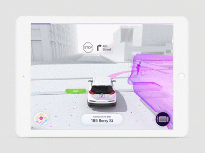 Autonomous Visualization app lyft mobile motiondesign ui ux visualdesign