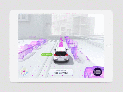 Autonomous Visualization app lyft mobile motiondesign ui ux visualdesign