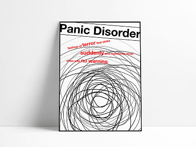Panic Disorder awareness mental disorder poster swiss