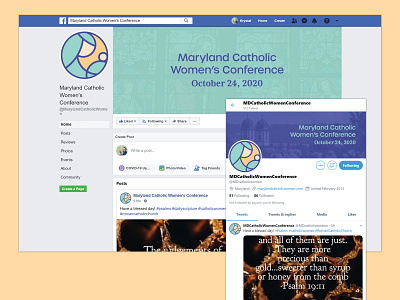 Maryland Catholic Women's Conference Branding & Social Media