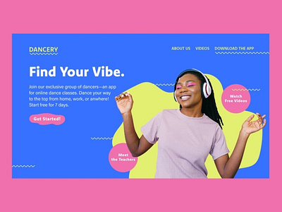 Dancery | Day 7 of the Website Design Challenge