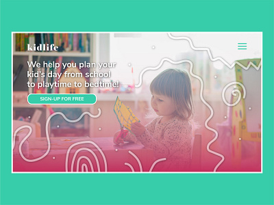 kidlife | Day 13 of the Website Design Challenge