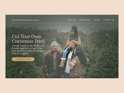 Christmas Tree Farm | Day 28 of the Web Design Challenge