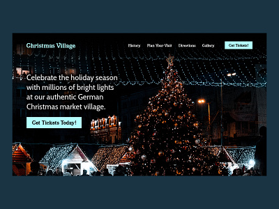 Christmas Village | Day 29 of the Web Design Challenge