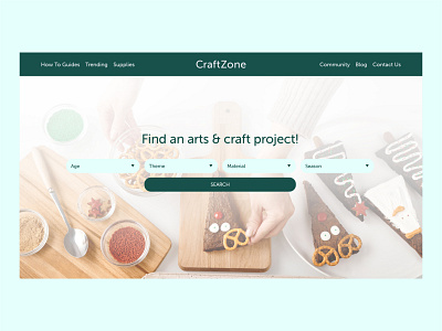 CraftZone | Day 30 of the Web Design Challenge