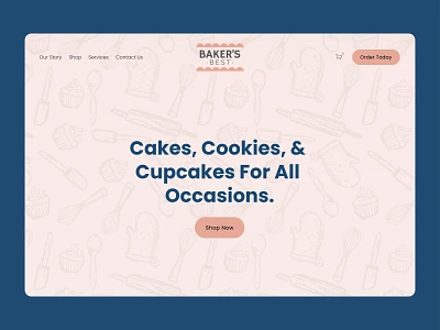 Baker's Best Desserts Website bakery branding cakes cakeshop commerce cookies cupcakes desserts squarespace squarespace design squarespace website uxui web design web designer webdesign webdesigner website website concept website design website designer