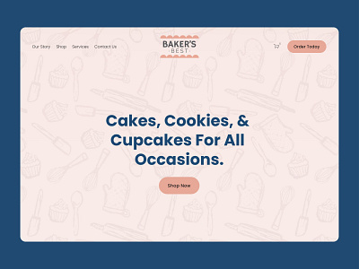 Baker's Best Desserts Website bakery branding cakes cakeshop commerce cookies cupcakes desserts squarespace squarespace design squarespace website uxui web design web designer webdesign webdesigner website website concept website design website designer