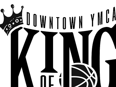 King Of Tacoma T-shirt Design basketball crown king royal serif tacoma tournament ymca