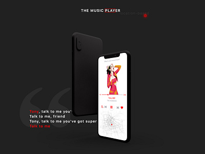 The location-based music app app design illustration ios iphone ui ux