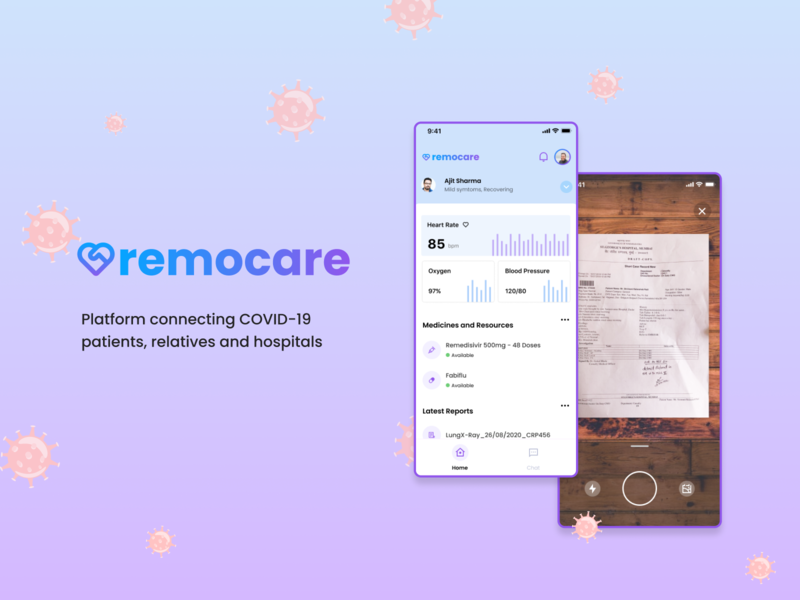 Remocare - Global Innovation Challenge 2021 app concet design mobile design product ui ux ux