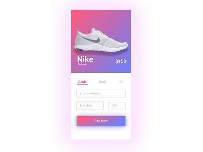 Daily UI #002 Checkout bank card challenge checkout dailyui ecommerce e commerce ios iphone x ux